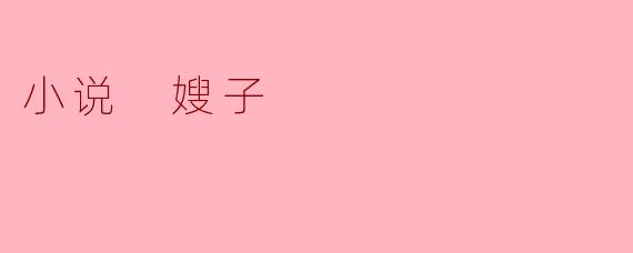 小说 嫂子
